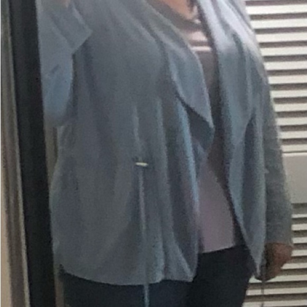 Misia Pale Blue Open Front lightweight Cardigan